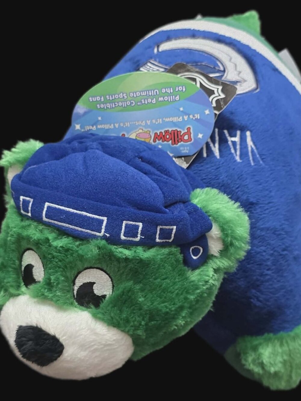 Vancouver Canucks Pillow Pets Plush Pillow NHL Hockey Stuffed Animal with Tags